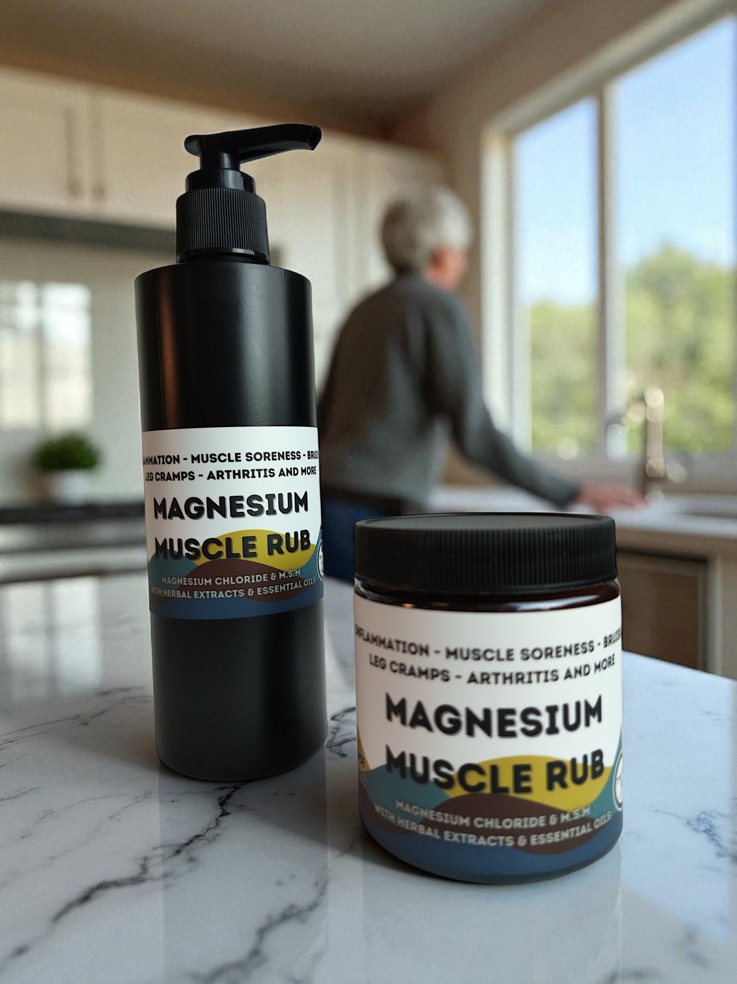 Magnesium MUSCLE RUB - Like "Icy Hot™️" or "Bio - freeze™️" but better! 150 mg. Magnesium Per Tsp. Michigan Made 🇺🇸 - TWELVE28CO