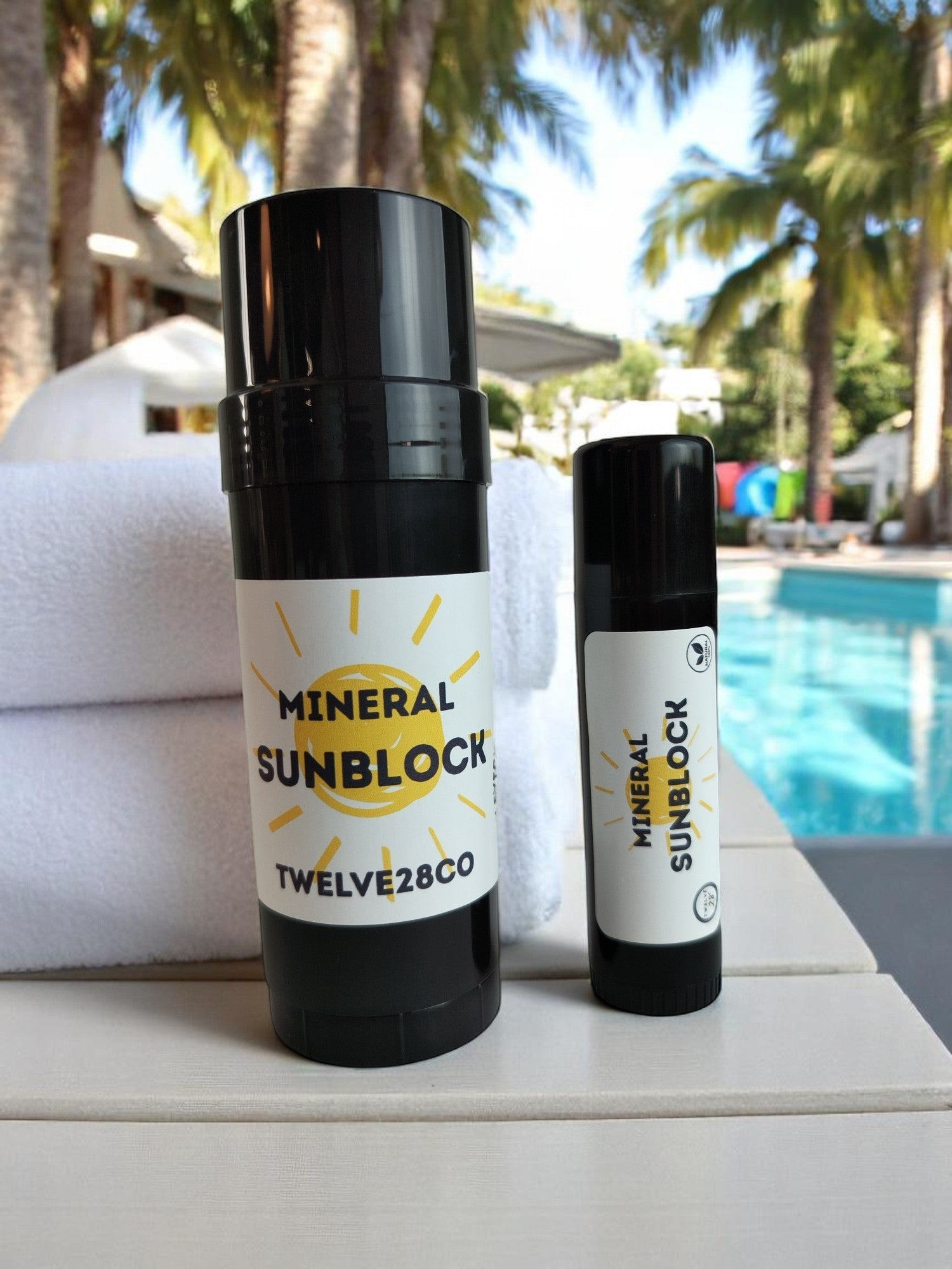 30% NON - NANO ZINC OXIDE MINERAL SUN BLOCK - TALLOW + COCONUT OIL + SHEA BUTTER BASED - TWELVE28CO