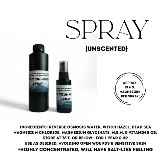 Magnesium Oil SPRAY 2 oz. Best Topical Magnesium | Sleep, Sore Muscles, Anxiety, Arthritis | Topical Magnesium Solution