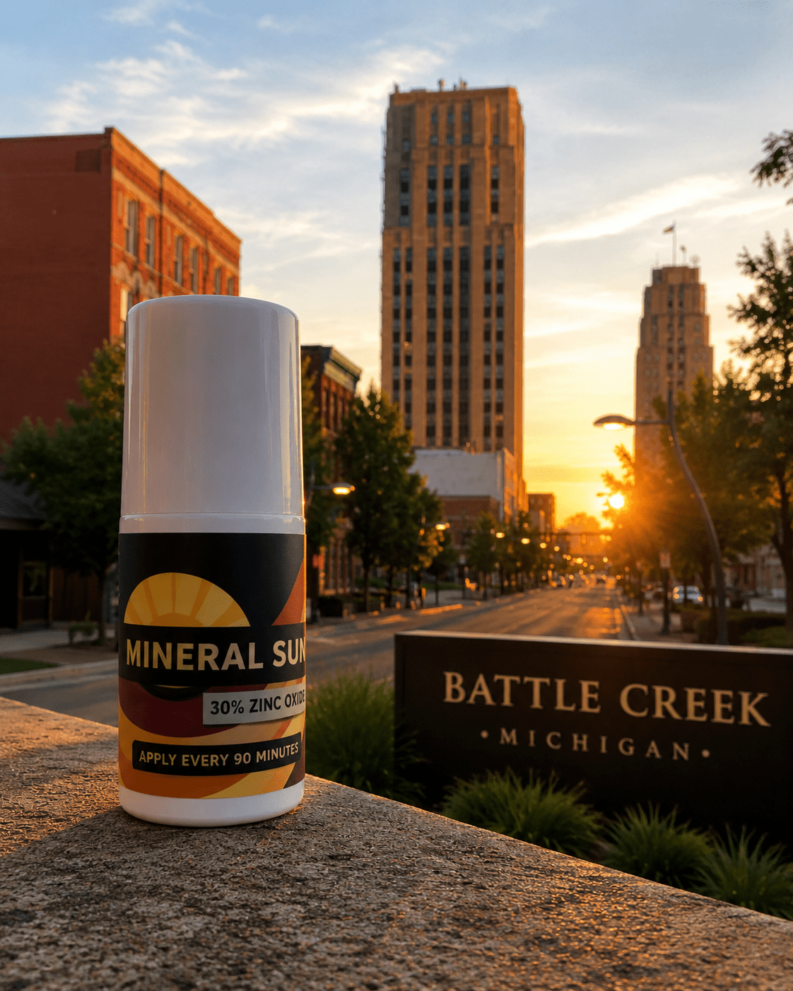 Battle Creek Ready Gift Set: Organic Sun Shield, Deet Free Insect Repellent & Clean Up Crew Hand Sanitizer– All in One Portable Kit - TWELVE28CO