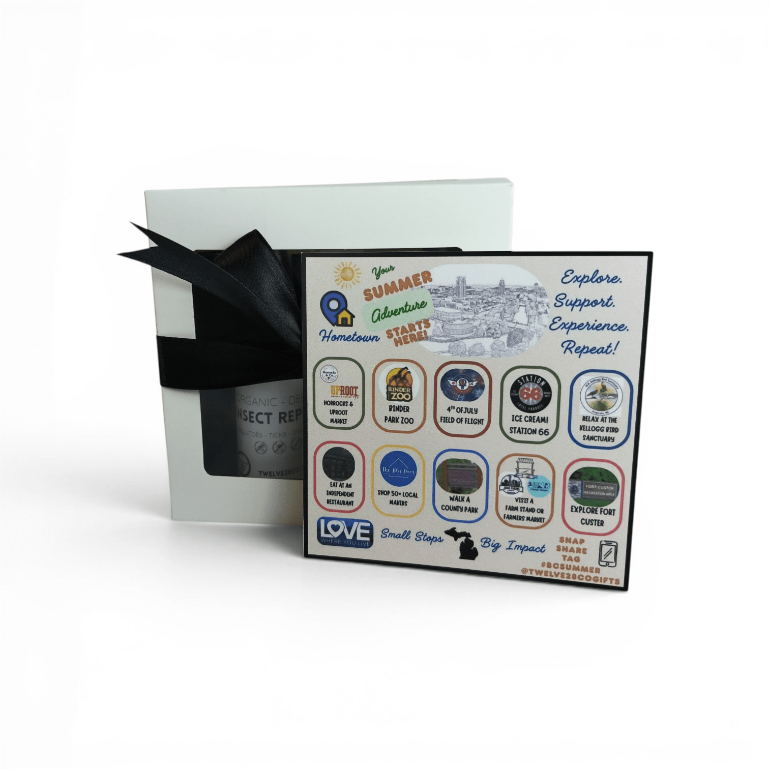 Battle Creek Ready Gift Set: Organic Sun Shield, Deet Free Insect Repellent & Clean Up Crew Hand Sanitizer– All in One Portable Kit - TWELVE28CO