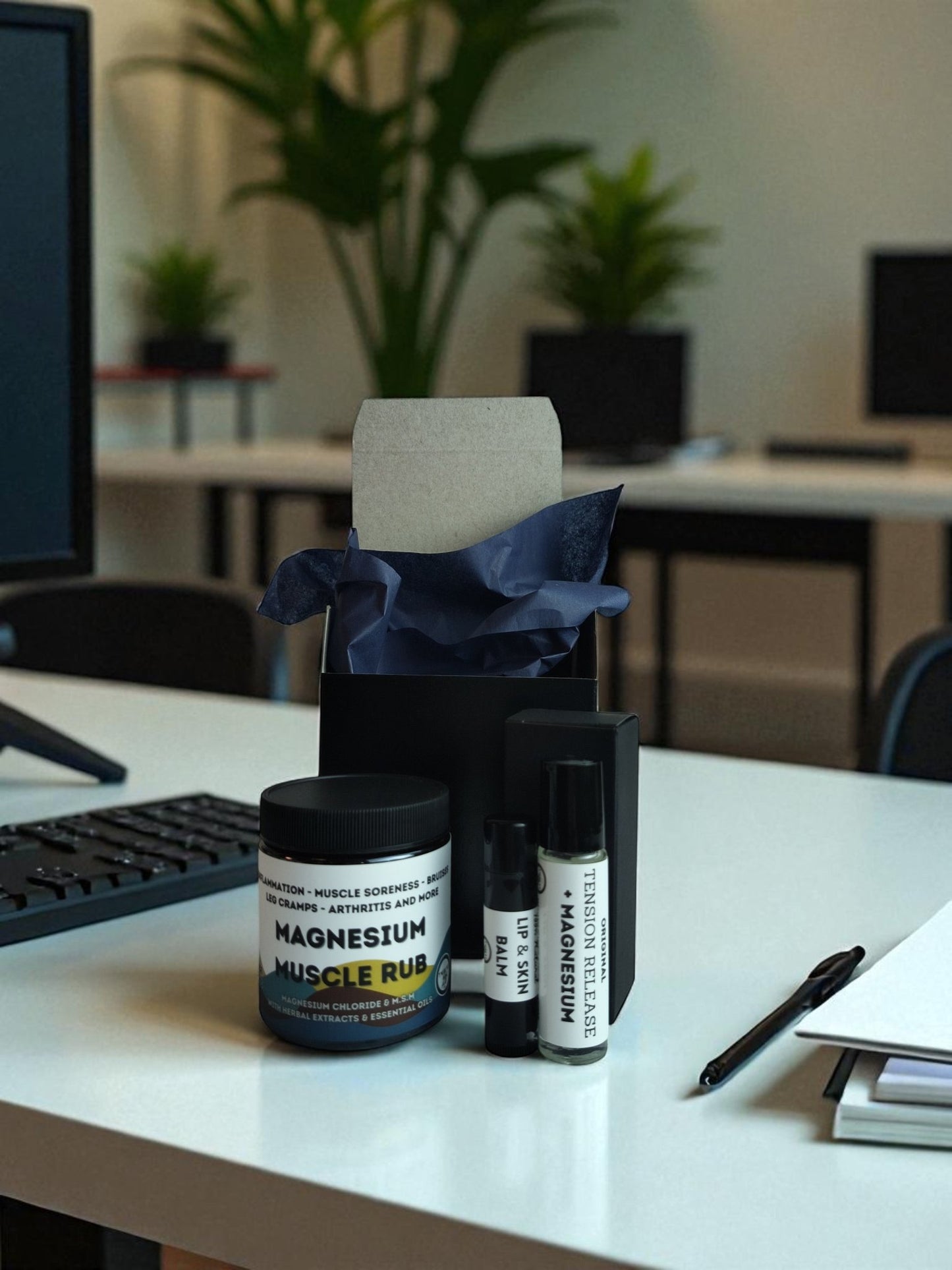 Employee Gift Set - Corporate Gift - Organic Magnesium - Unisex - Appreciation, Thank You, Coworker, Team, Client Gift Set - TWELVE28CO - TWELVE28CO
