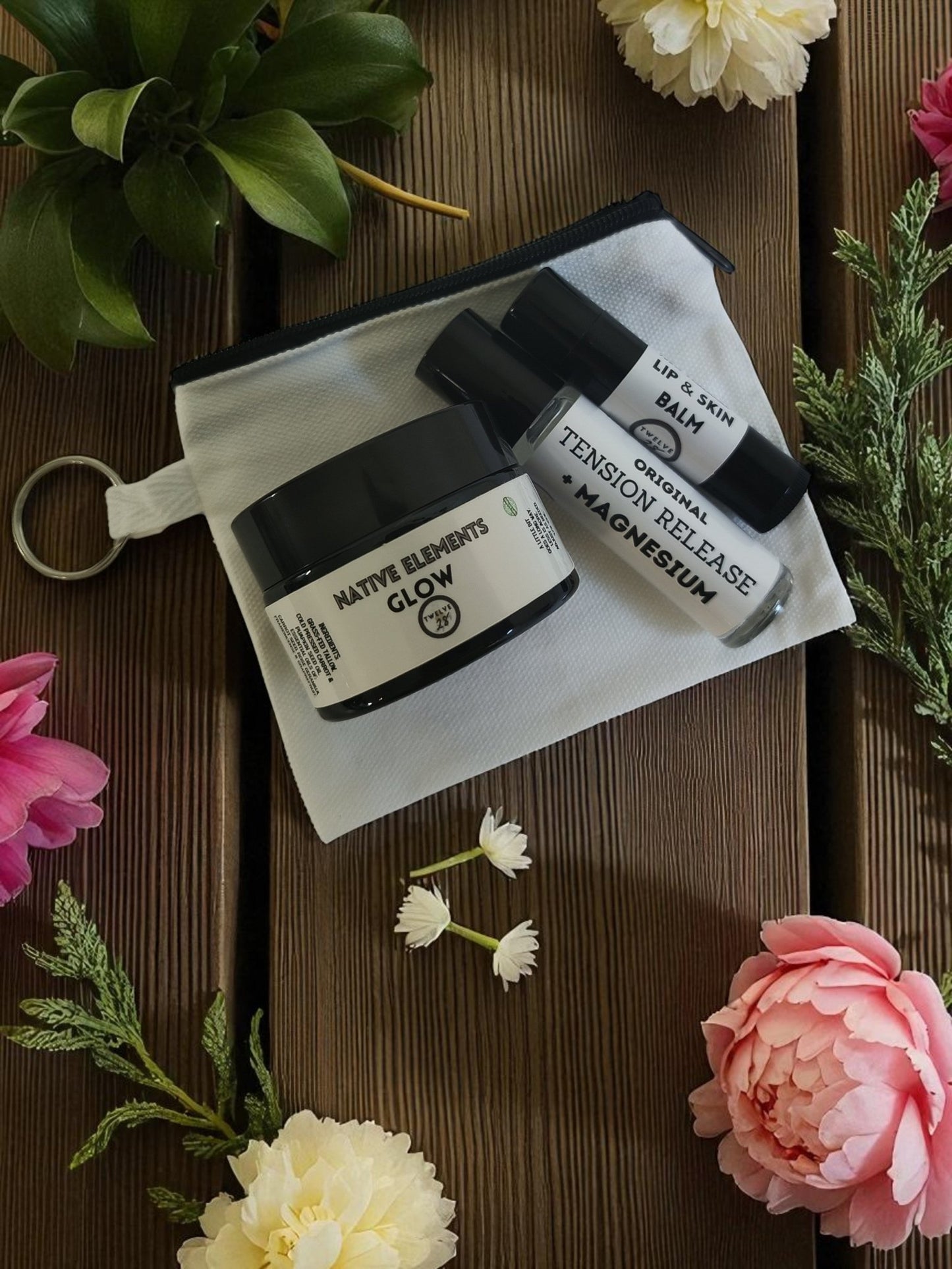 GIFT SET - Glow Cream - Tension Roller - Lip & Skin Balm Set - TWELVE28CO