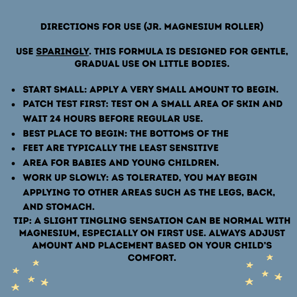 Grow & Go Junior Magnesium Roller Gentle • Easy Application • Made for Growing Bodies - TWELVE28CO