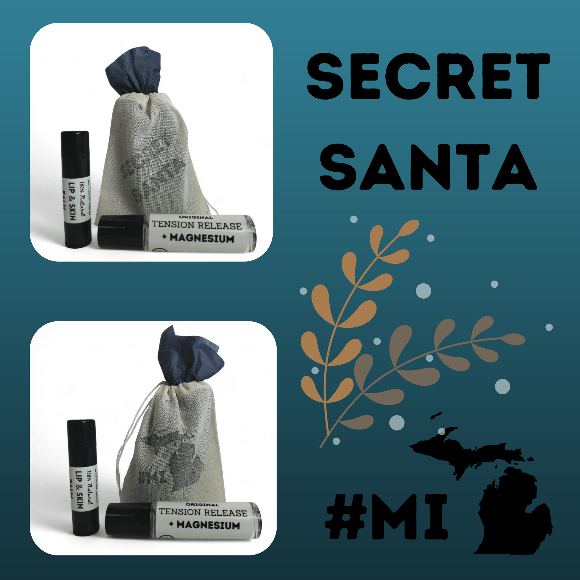 Holiday Gift Set — Secret Santa • Michigan Made • Gifts under $10 - TWELVE28CO
