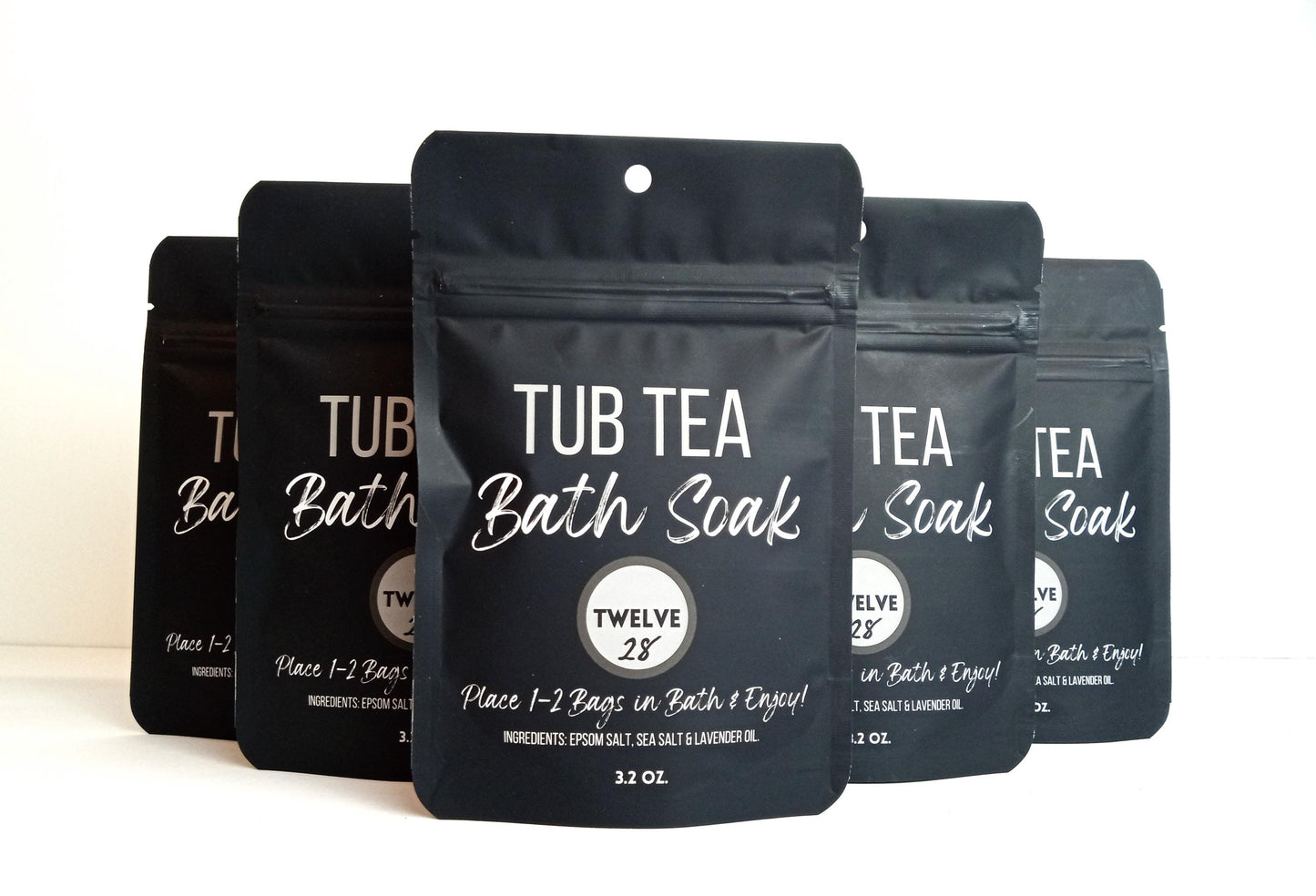 Tub Tea Bath Soak - Gift Ready Epsom Salt Bath Soaks - Sea Salt Soak Gift Set - Lavender Oil Sea Salt - Pregnancy Bath Soak