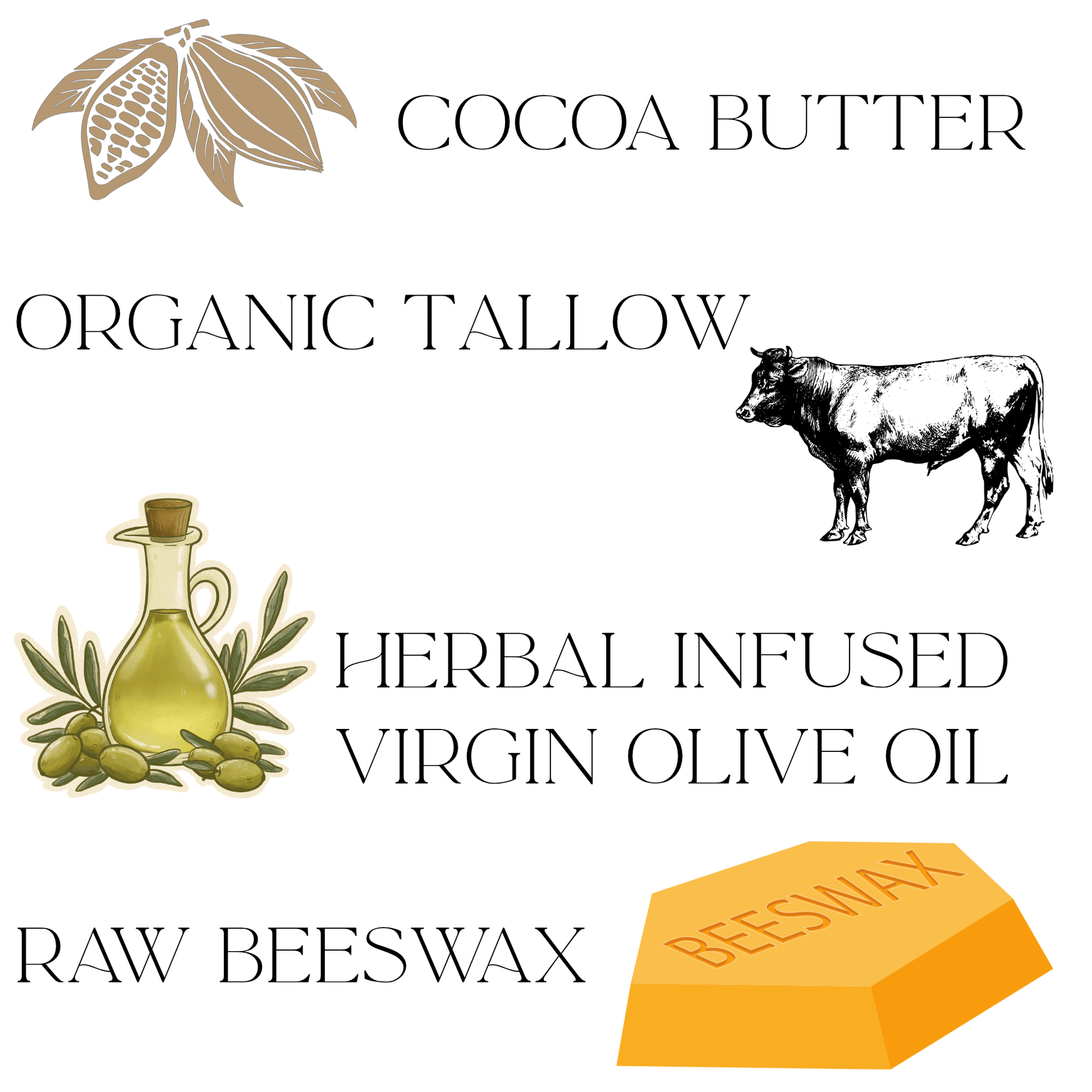 ORGANIC TALLOW & COCOA BUTTER SKIN BALM - HOLIDAY COLLECTION - TWELVE28CO