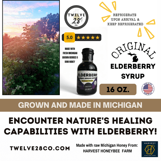 Original Elderberry Syrup | Refrigerate Upon Arrival - Lasts 10 Months From Purchase Date - SEASONAL ITEM - TWELVE28CO