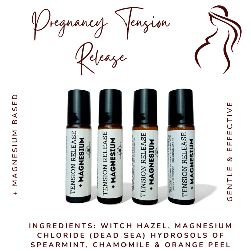 PREGNANCY TENSION RELEASE MAGNESIUM ROLLER - NAUSEA, HEADACHE & MORE! NO ESSENTIAL OILS - TWELVE28CO