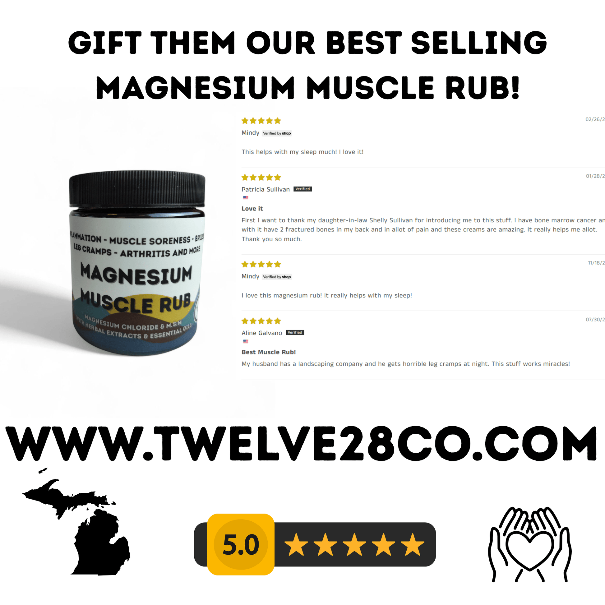 Welcome Home Realtor Gift Set — Magnesium Muscle Rub + Coffee Card - TWELVE28CO