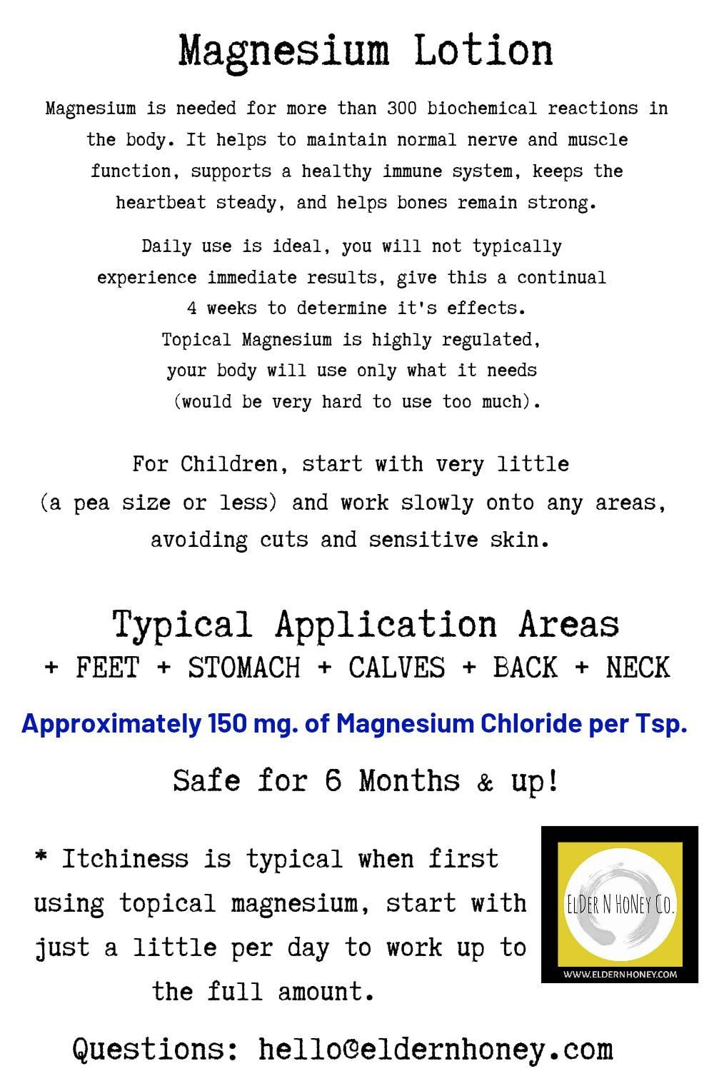 Organic Kids Magnesium Lotion 