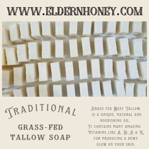 Tallow Soap 100% Natural Ingredients 4.5 oz. Plain Organic Gras-fed Tallow Soap. Tallow Baby Soap Tallow Soap Michigan Made Tallow Soap Gift